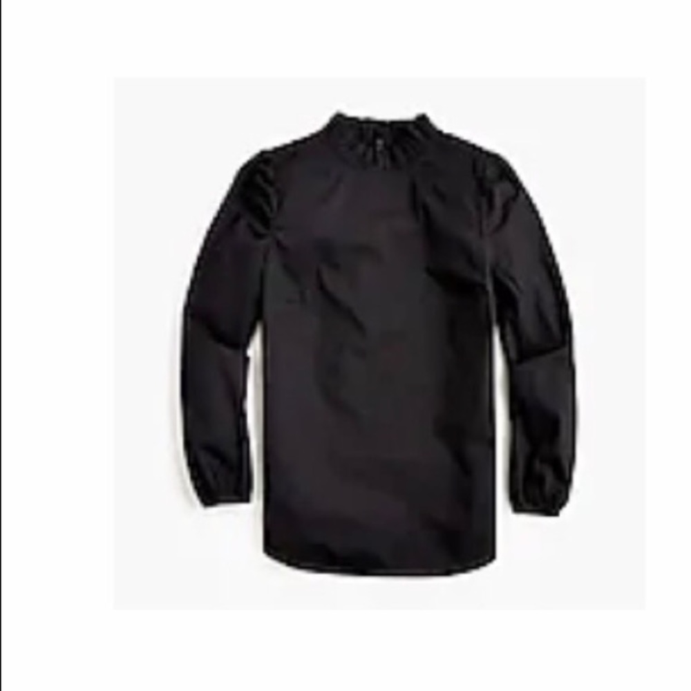 J. Crew long sleeve ruffleneck blouse